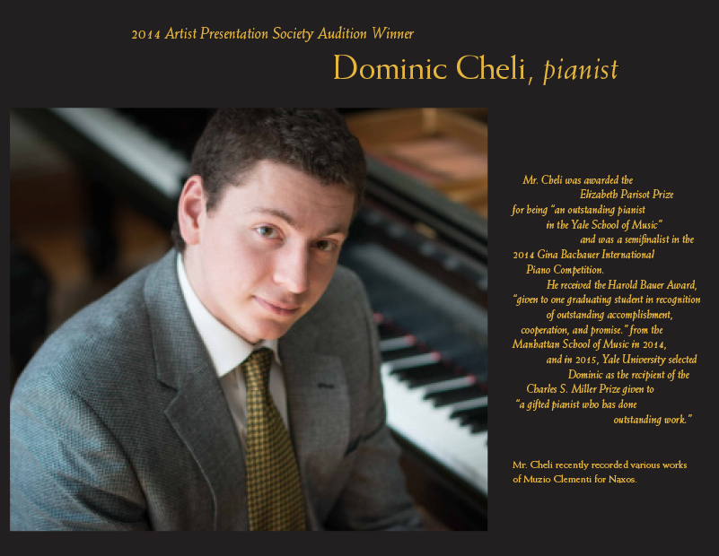 Dominic Cheli APS concert 2014